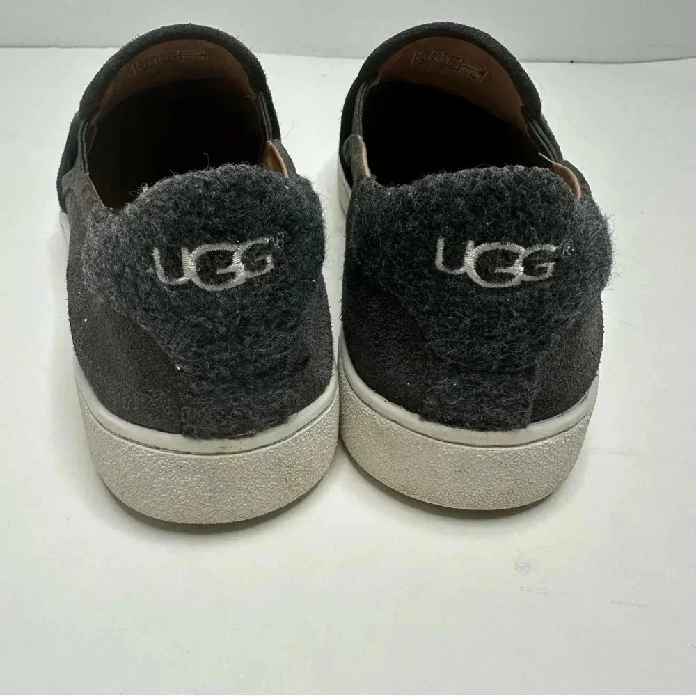 UGG Women's Gray Cas Suede Slip-On Sneakers Size 10